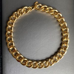 Kenneth Jay Lane Gold Plated Curb Chain Necklace